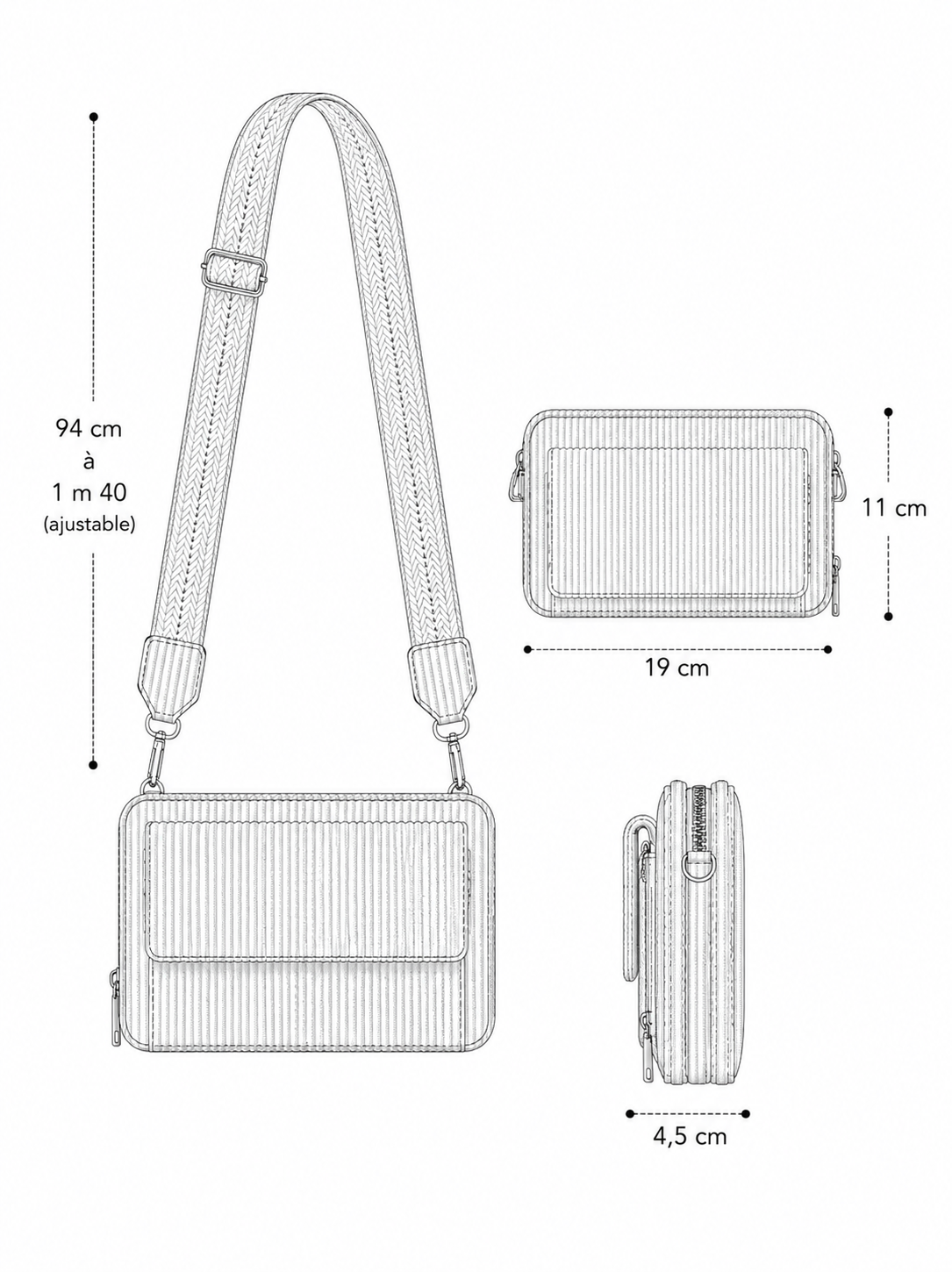 sac noir - details 